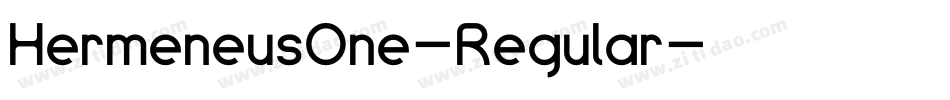 HermeneusOne-Regular字体转换