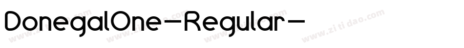 DonegalOne-Regular字体转换