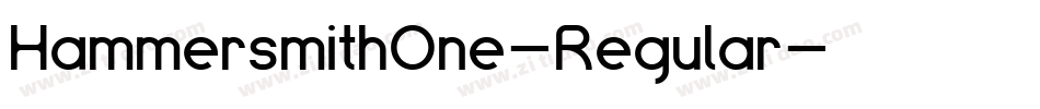 HammersmithOne-Regular字体转换