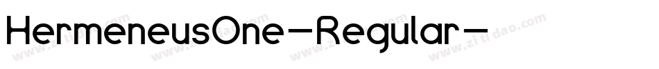 HermeneusOne-Regular字体转换