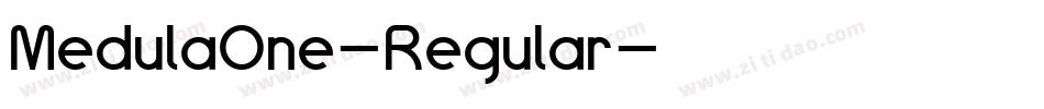 MedulaOne-Regular字体转换