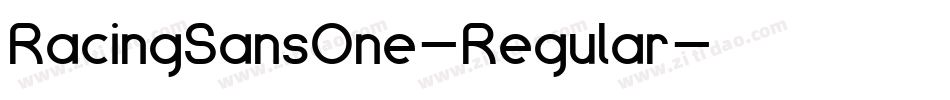 RacingSansOne-Regular字体转换