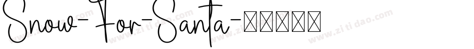 Snow-For-Santa字体转换