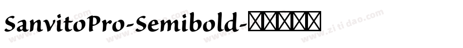 SanvitoPro-Semibold字体转换