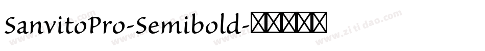 SanvitoPro-Semibold字体转换