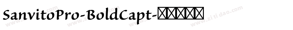 SanvitoPro-BoldCapt字体转换