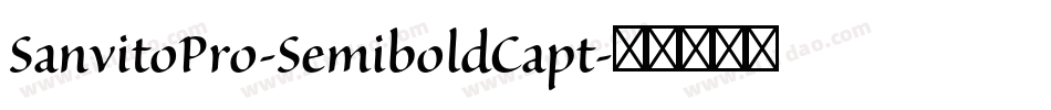 SanvitoPro-SemiboldCapt字体转换