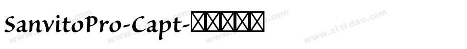 SanvitoPro-Capt字体转换