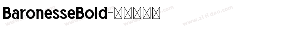 BaronesseBold字体转换
