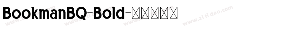 BookmanBQ-Bold字体转换