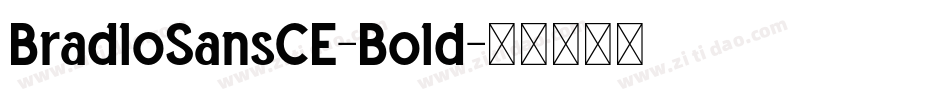 BradloSansCE-Bold字体转换
