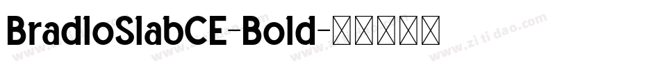 BradloSlabCE-Bold字体转换