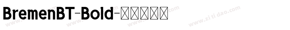 BremenBT-Bold字体转换