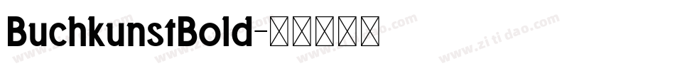 BuchkunstBold字体转换