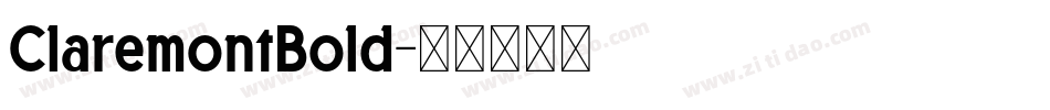 ClaremontBold字体转换