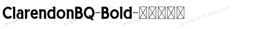 ClarendonBQ-Bold字体转换