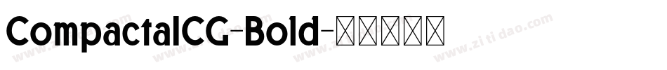 CompactaICG-Bold字体转换