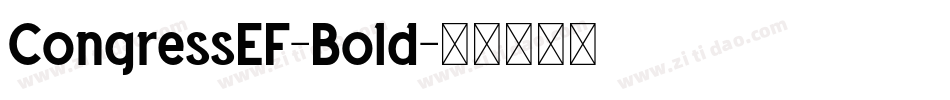 CongressEF-Bold字体转换