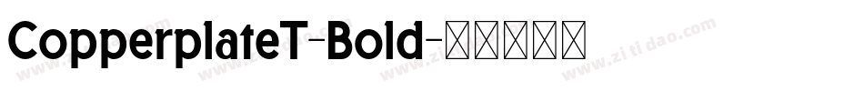 CopperplateT-Bold字体转换