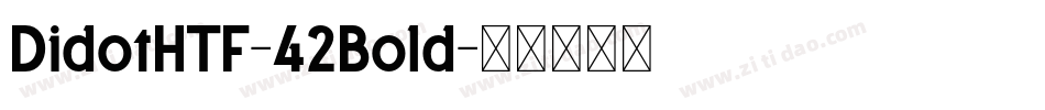 DidotHTF-42Bold字体转换