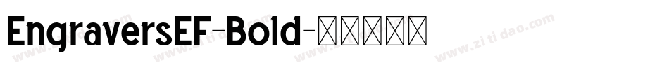 EngraversEF-Bold字体转换