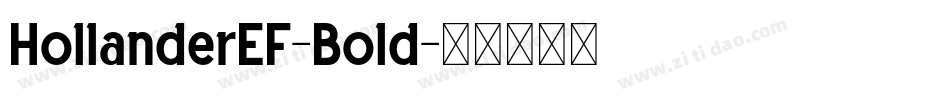 HollanderEF-Bold字体转换