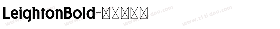 LeightonBold字体转换