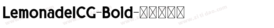 LemonadeICG-Bold字体转换