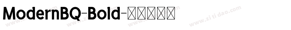 ModernBQ-Bold字体转换