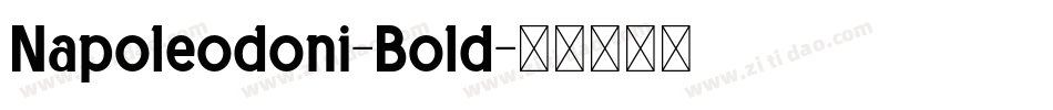 Napoleodoni-Bold字体转换