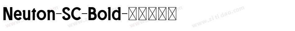 Neuton-SC-Bold字体转换