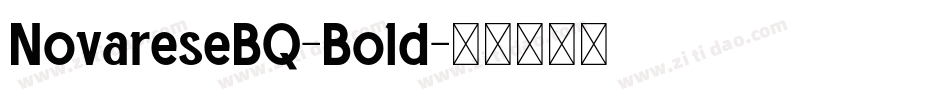 NovareseBQ-Bold字体转换