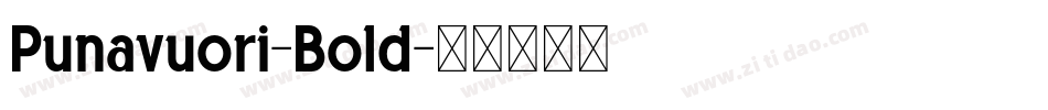 Punavuori-Bold字体转换