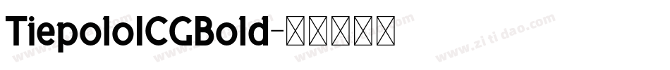 TiepoloICGBold字体转换