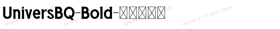 UniversBQ-Bold字体转换