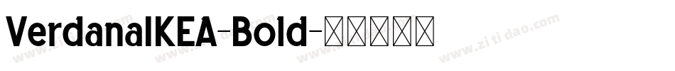 VerdanaIKEA-Bold字体转换