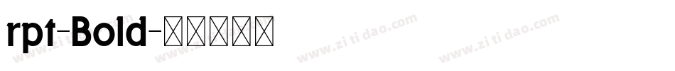 rpt-Bold字体转换