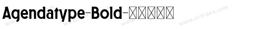 Agendatype-Bold字体转换