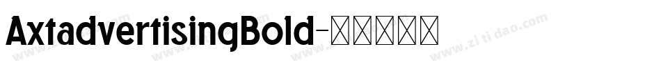 AxtadvertisingBold字体转换