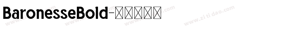 BaronesseBold字体转换