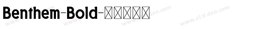 Benthem-Bold字体转换
