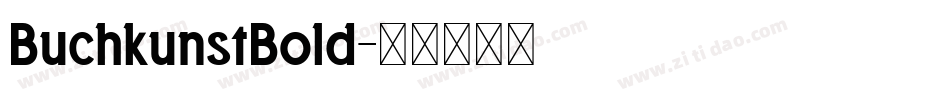 BuchkunstBold字体转换