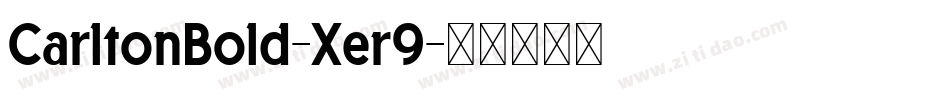 CarltonBold-Xer9字体转换