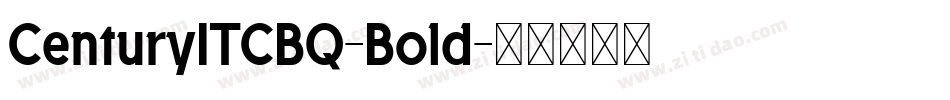 CenturyITCBQ-Bold字体转换