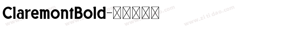 ClaremontBold字体转换