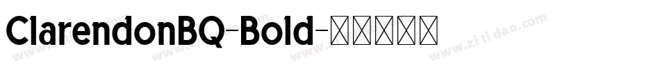 ClarendonBQ-Bold字体转换