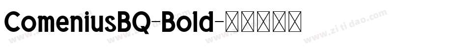 ComeniusBQ-Bold字体转换