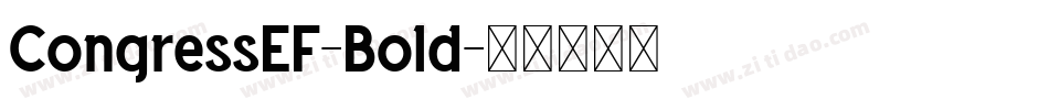 CongressEF-Bold字体转换