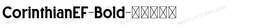CorinthianEF-Bold字体转换