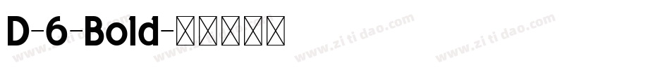 D-6-Bold字体转换